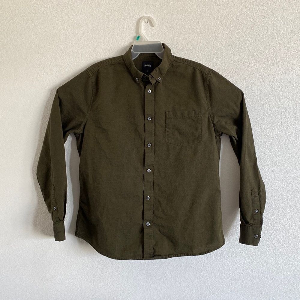BURTON MENSWEAR LONDON Long Sleeves Button Down Shirt Size L